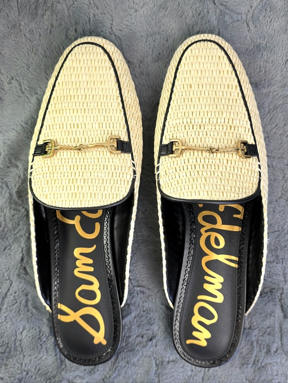 Sam Edelman Linnie, Linen Rafia Mules Size 10 - Picture 6 of 16